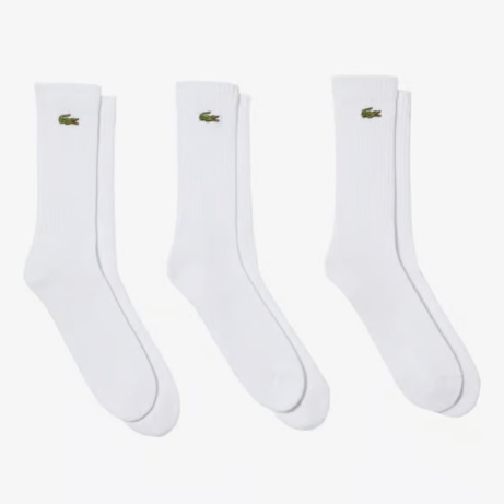 Chaussettes Lacoste Classic Sport blanc (3 unités)