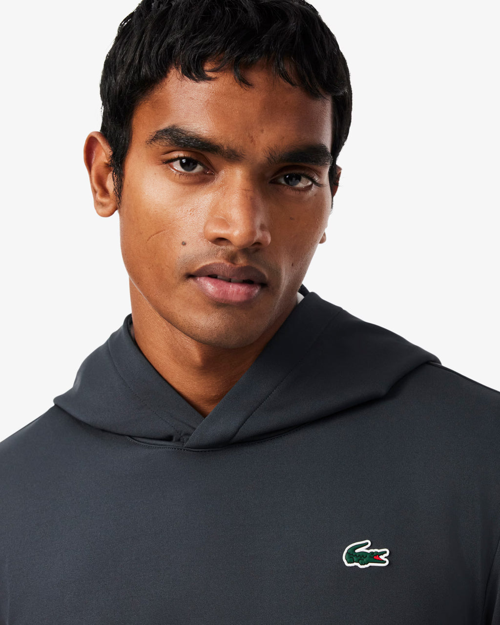 Lacoste – Sweatshirt à capuche Golf Ultra Dry – Gris foncé