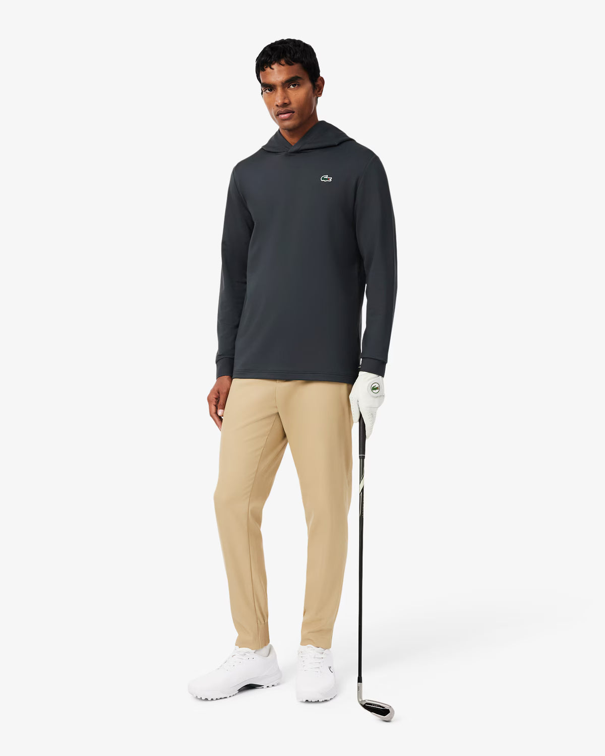 Lacoste – Sweatshirt à capuche Golf Ultra Dry – Gris foncé